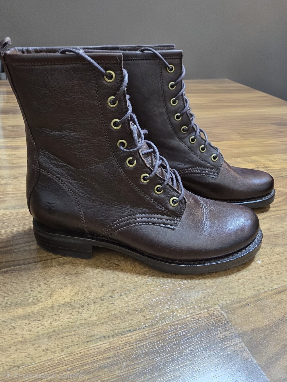 Frye Veronica Flex Combat Lace-up Boot - Brown